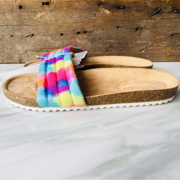 Cat & Jack•2•Rainbow Tie Dye•Selma Summer Slides•Comfy, Lightweight, Happy Feet - Picture 6 of 12